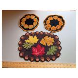 Felted wool table toppers
