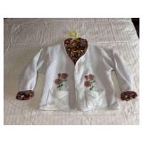 Women’s M jacket machine embroidered jacket