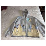 Women’s jacket felted snowmen design Size M