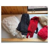 Scarves and bags as shown