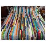 Machine stitched and custom quilted measures 85x85