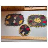 Felted wool table toppers