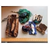 Eyeglass holder, scarf, bag, koozies and wine bag