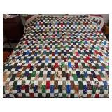 Machine stitched and custom quilted measures 99x100