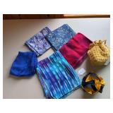 Gift bags, jewelry bag and scarves