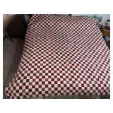 Machine stitched and custom quilted 90x110