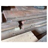 10 walnut boards, 1 x 5, 8 to 9 foot length