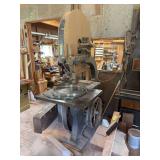 Absolutely massive bandsaw - 24 x 4, Saginaw, Michigan AT Ferrell and Co., will need to be disassembled to get it out of the shop. We also don’t have any way of moving this..