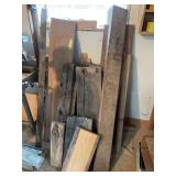 Miscellaneous lumber, including Barnwood, cherry boards, walnut plank etc