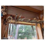 Assortment of files and three ratcheting screwdrivers