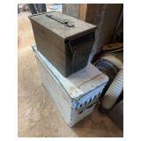 Large and small metal ammo cans