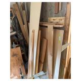 Plywood sheets and some miscellaneous pieces of boards and Lumber