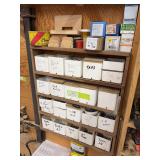 Assortment of fasteners, torx screws, nails, bolts, lags