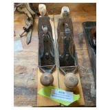Two wood block planes, both unmarked