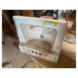 ￼ Porcelain bathroom sink