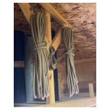 Large ropes and heavy duty hook