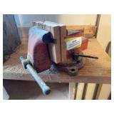 4 inch steel slide bench vice