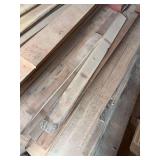 Miscellaneous walnut boards, 12 total between 5 and 9 foot length, 1x4 to 1x6
