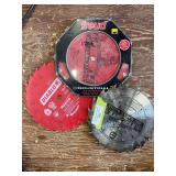 Two Freud one Diablo 10 inch saw blades