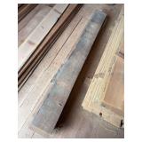 Four 2 x 6+ walnut planks, three 6 foot and one 4 foot length