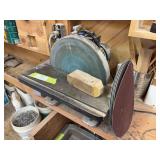 Delta 12 inch disc sander with lots of extra discs