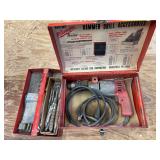Milwaukee heavy duty hammer drill with bits