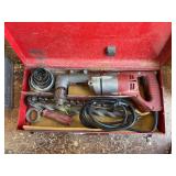 Milwaukee right angle drill with assorted bits