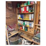 Full wall assortment of various nails screws and fasteners