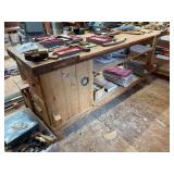 Shop workbench with drawers 75 x 24 x 32