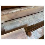 Three walnut planks 2 x 10 x 10