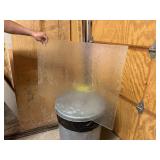 18 sheets of glue chipped glass, 24 x 36” panels