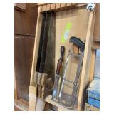 Assortment of hand saws