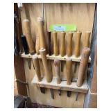 Wood lathe chisels