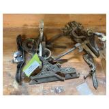 Assortment of  antique planes and parts