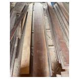 Five walnut boards, 1x10+ and 9 foot length