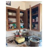 All remaining contents of kitchen cupboards see all photos