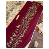 Large set of pewter & stainless flatware - mixed bag