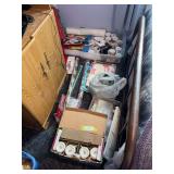 Large assortment of Christmas items, including dishes, wrapping items, decor, and more