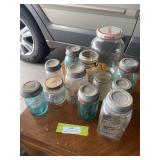 Antique and vintage canning jars