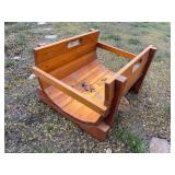 Wooden rack for kindling or small logs