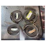 Four utility trailer pull straps