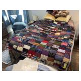 Antique silk tie quilt