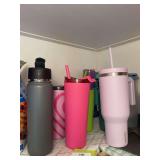 Large assortment of drinkware