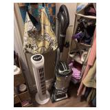 Shark vacuum cleaner and tower fan