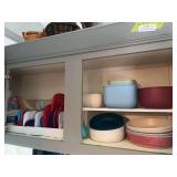 Plastic storage items, and large bowls
