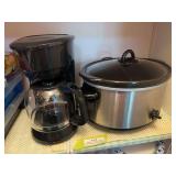 Crockpot and coffee pot