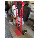 Hand truck with pneumatic tires