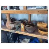 Large assortment of baskets and storage containers