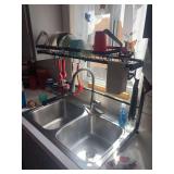 Over the sink storage rack