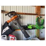 Worx brand, electric blower and Portland electric chainsaw